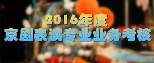 男女深夜操逼网站国家京剧院2016年度京剧表演专业业务考...